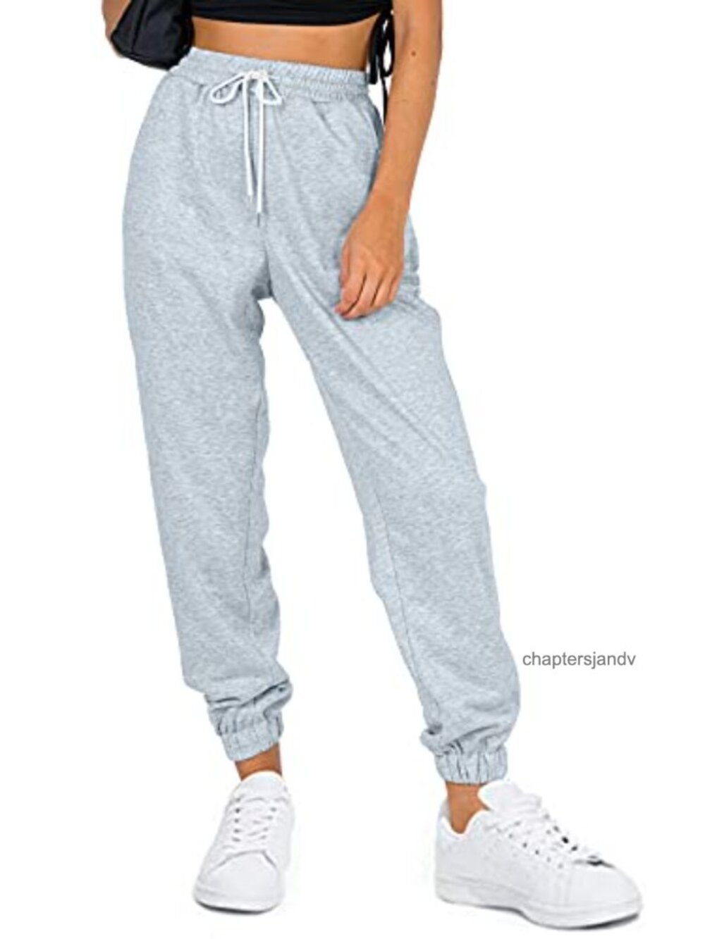 Women's Cinch Bottom Sweatpants Athletic Joggers Drawstring Pockets